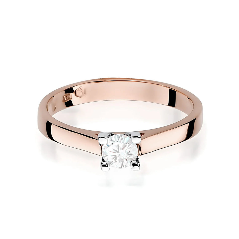 Goldring mit 0,25 ct Labrodiamanten