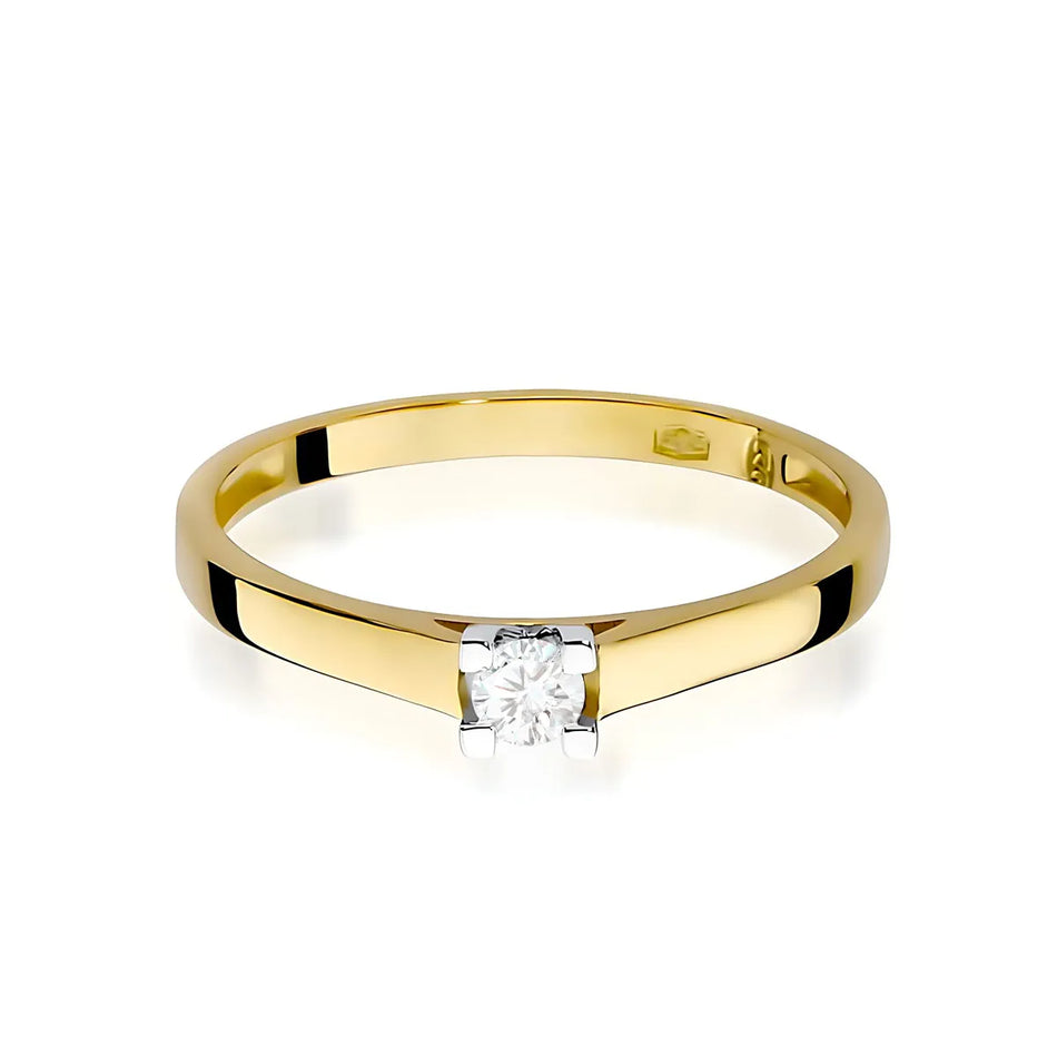 Gold Ring with 0.08ct Diamond