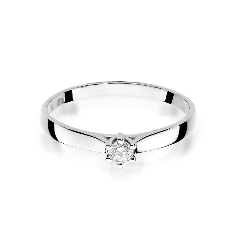Goldring mit 0,10 ct Diamant