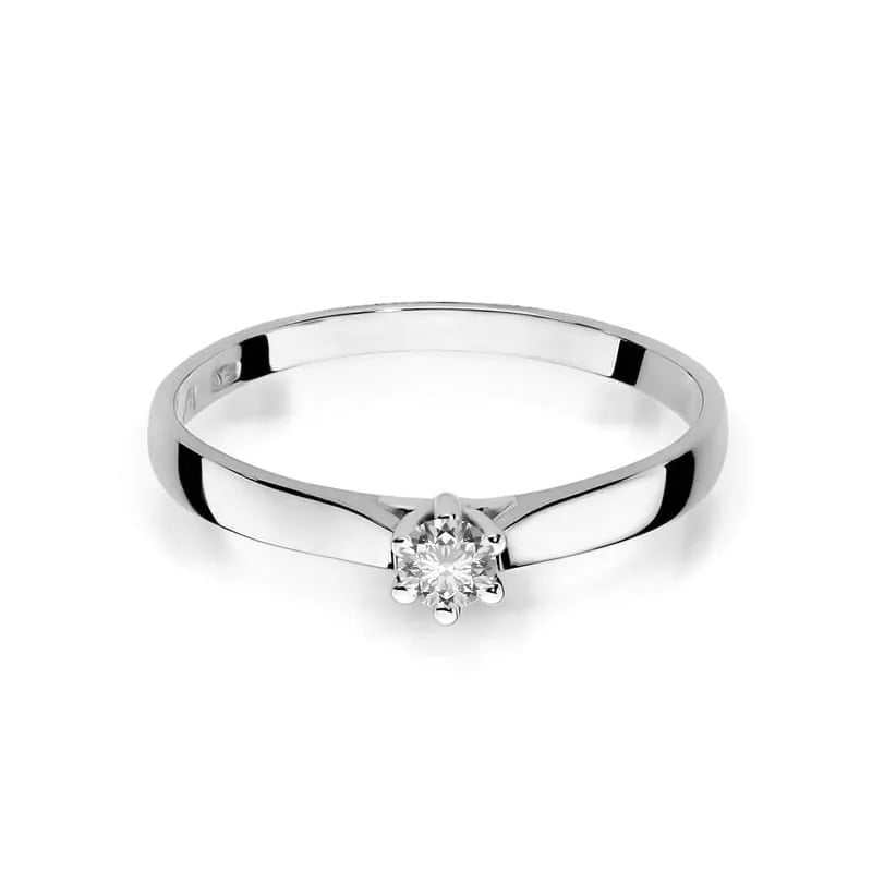 Goldring mit 0,12 ct Diamant