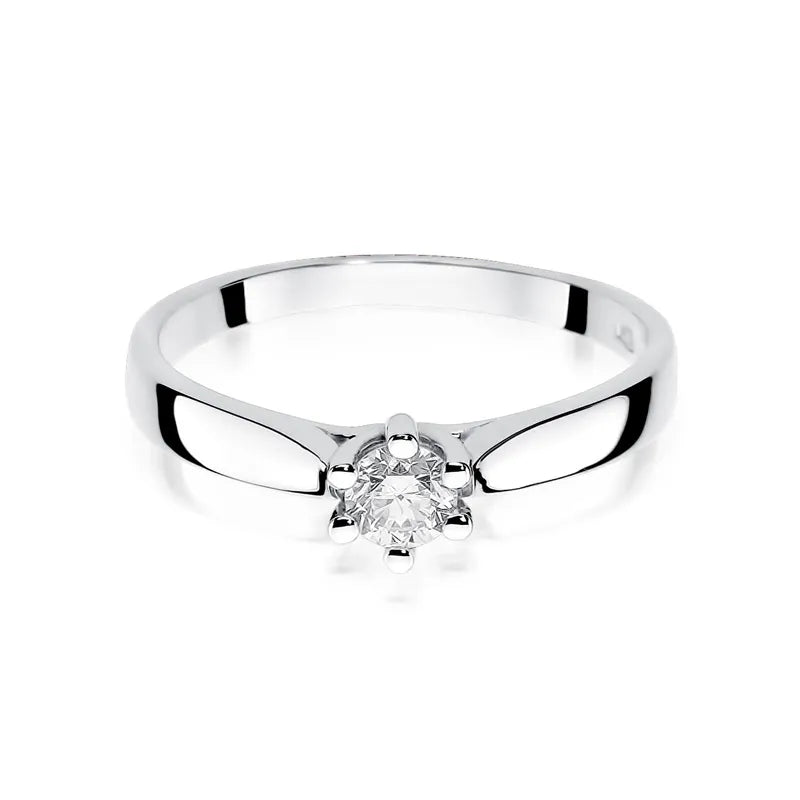 Goldring mit 0,25 ct Diamant
