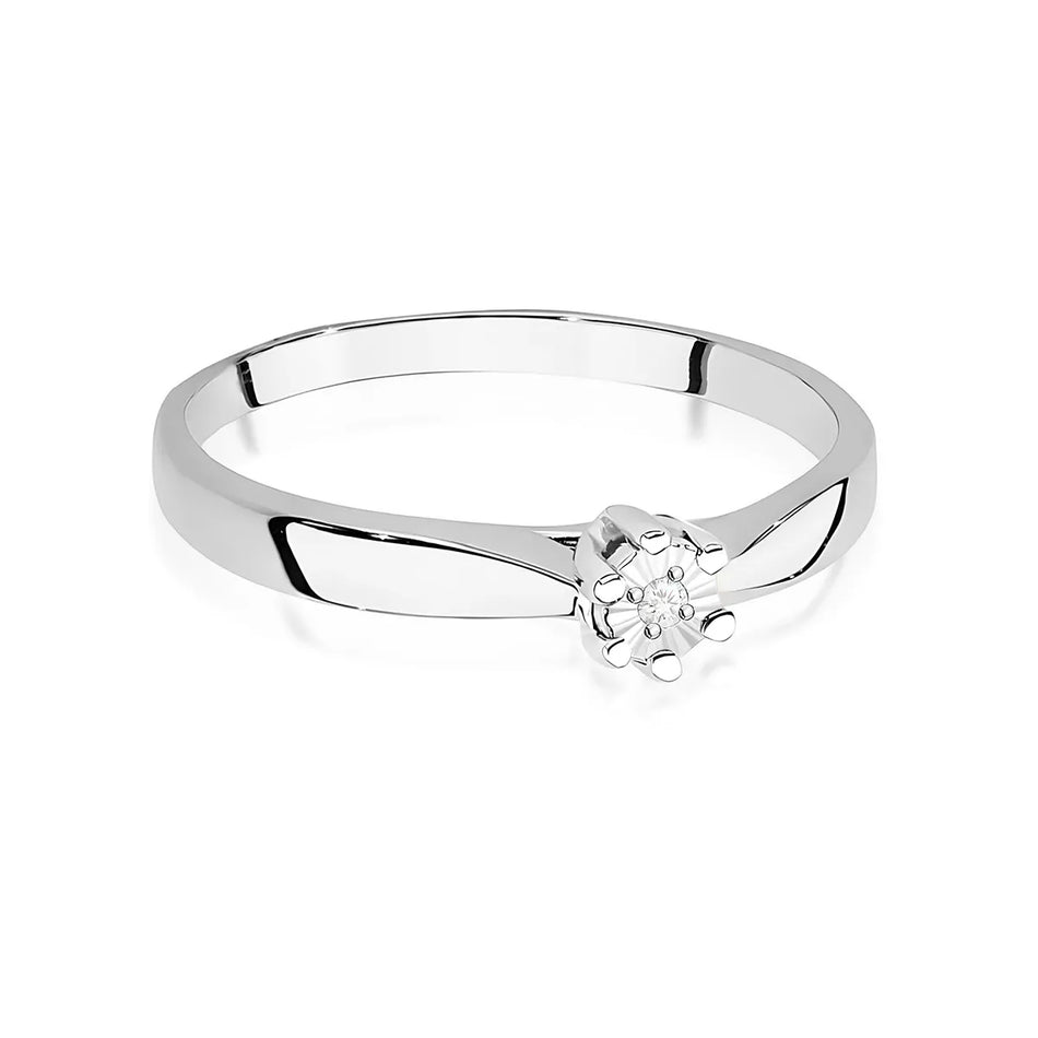 Goldring mit 0,01 ct Diamant