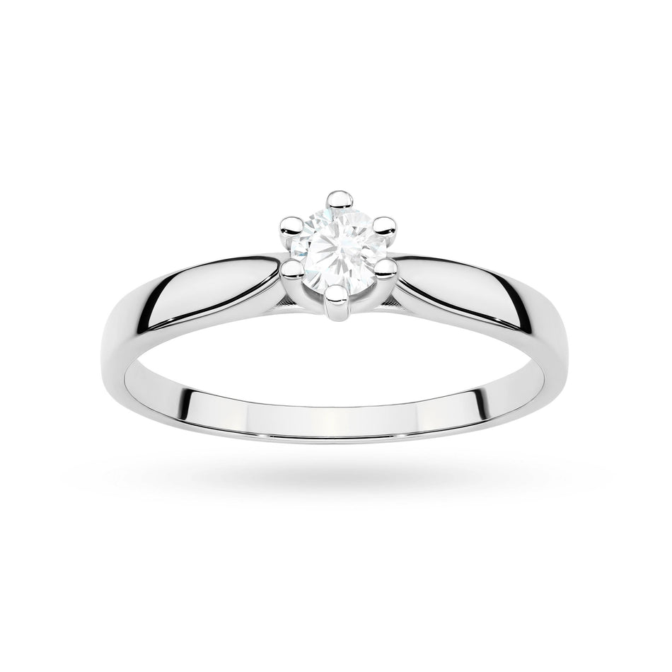 Goldring mit 0,30 ct Labrodiamanten