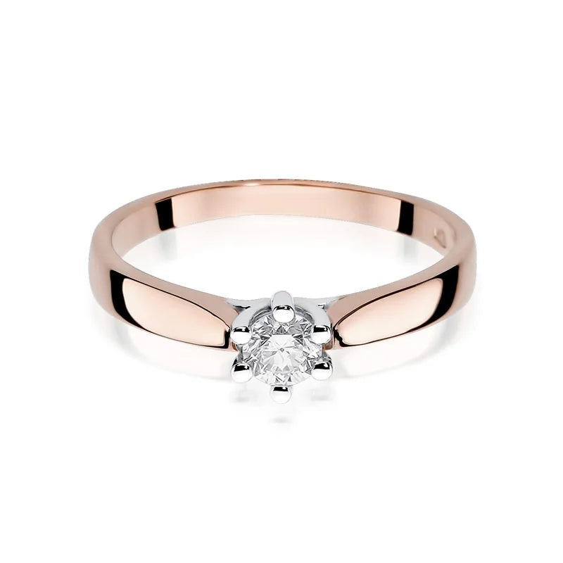 Goldring mit 0,23 ct Diamant