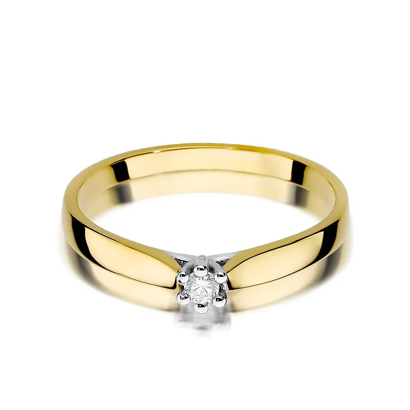 Gold Ring with 0.04ct Diamond
