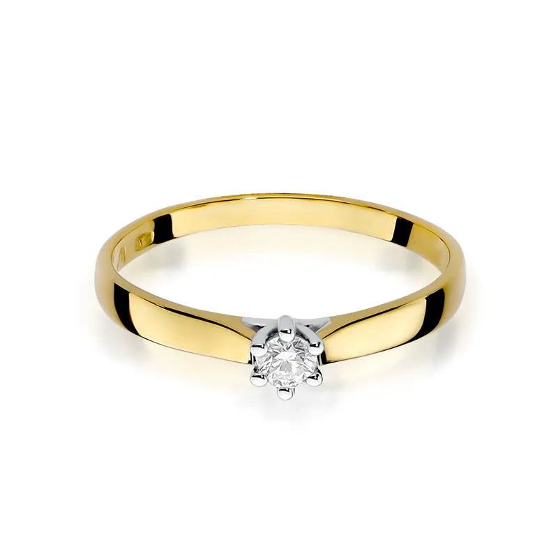 Gold Ring with 0.08ct Diamond