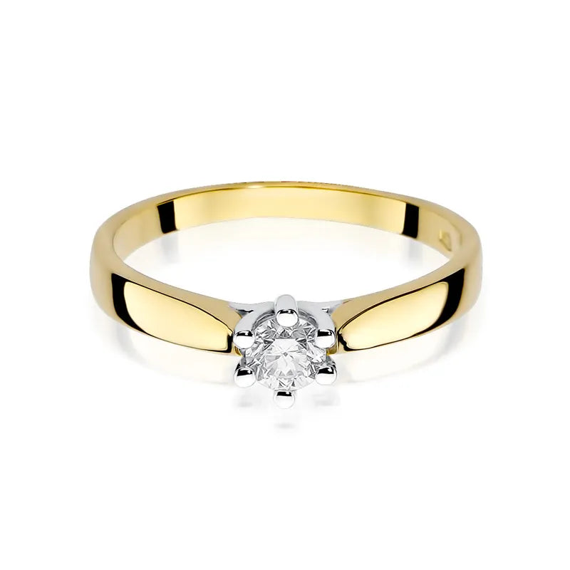 Goldring mit 0,20 ct Diamant