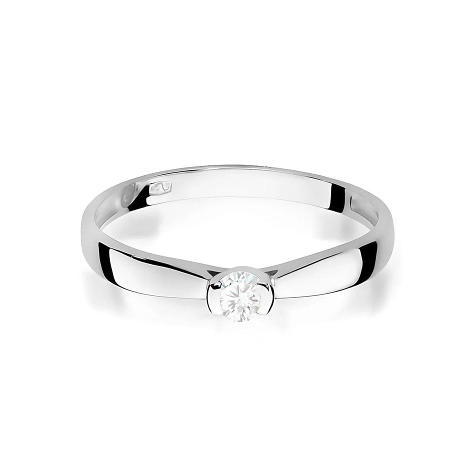 Goldring mit 0,10 ct Diamant