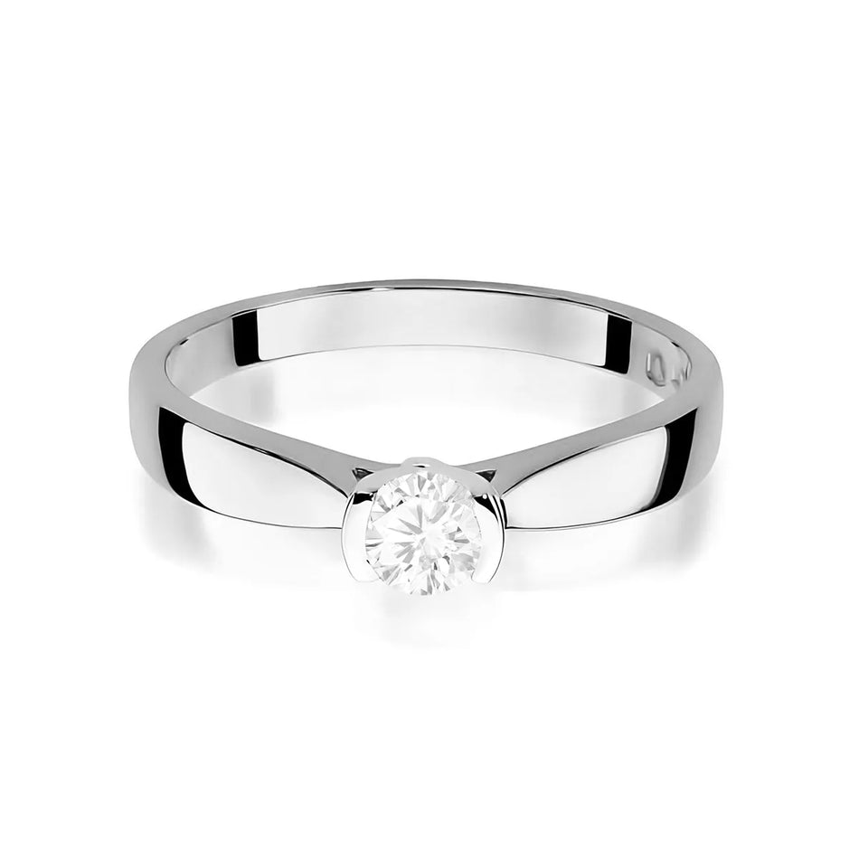 Goldring mit 0,25 ct Diamant