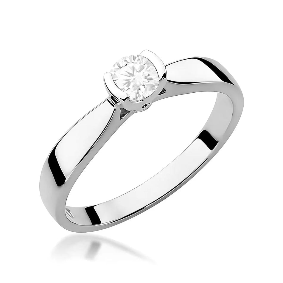 Goldring mit 0,30 ct Diamant