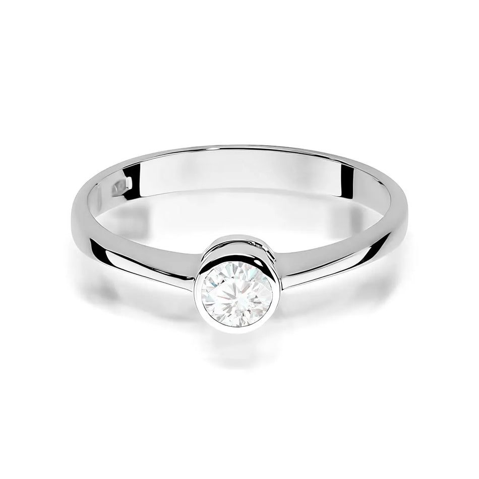 Goldring mit 0,25 ct Diamant