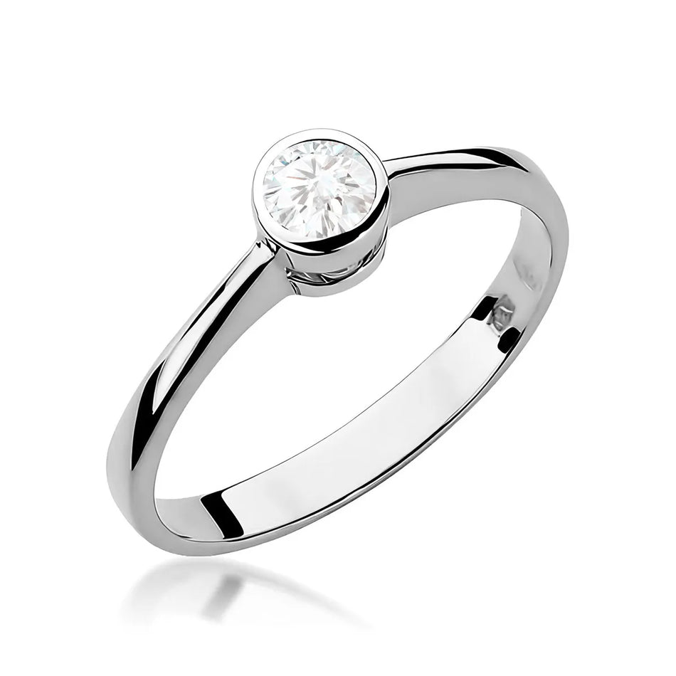 Goldring mit 0,30 ct Diamant