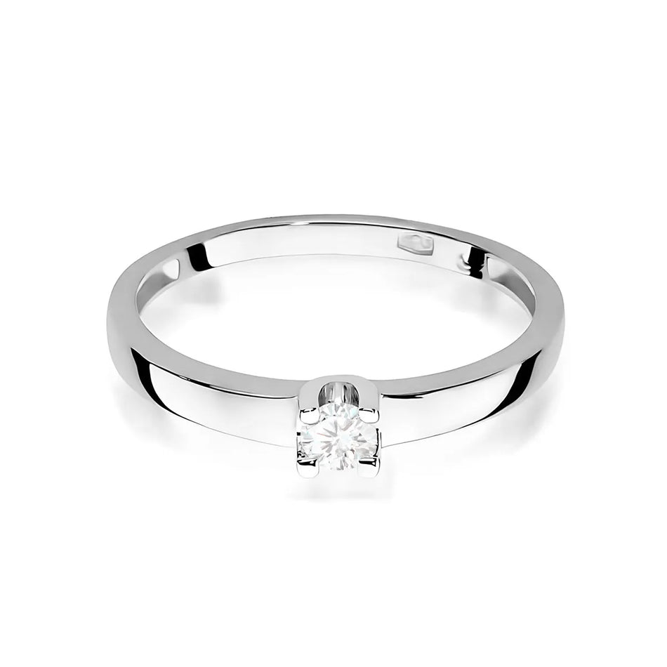 Goldring mit 0,08 ct Diamant