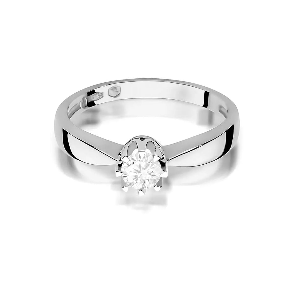 Goldring mit 0,25 ct Diamant