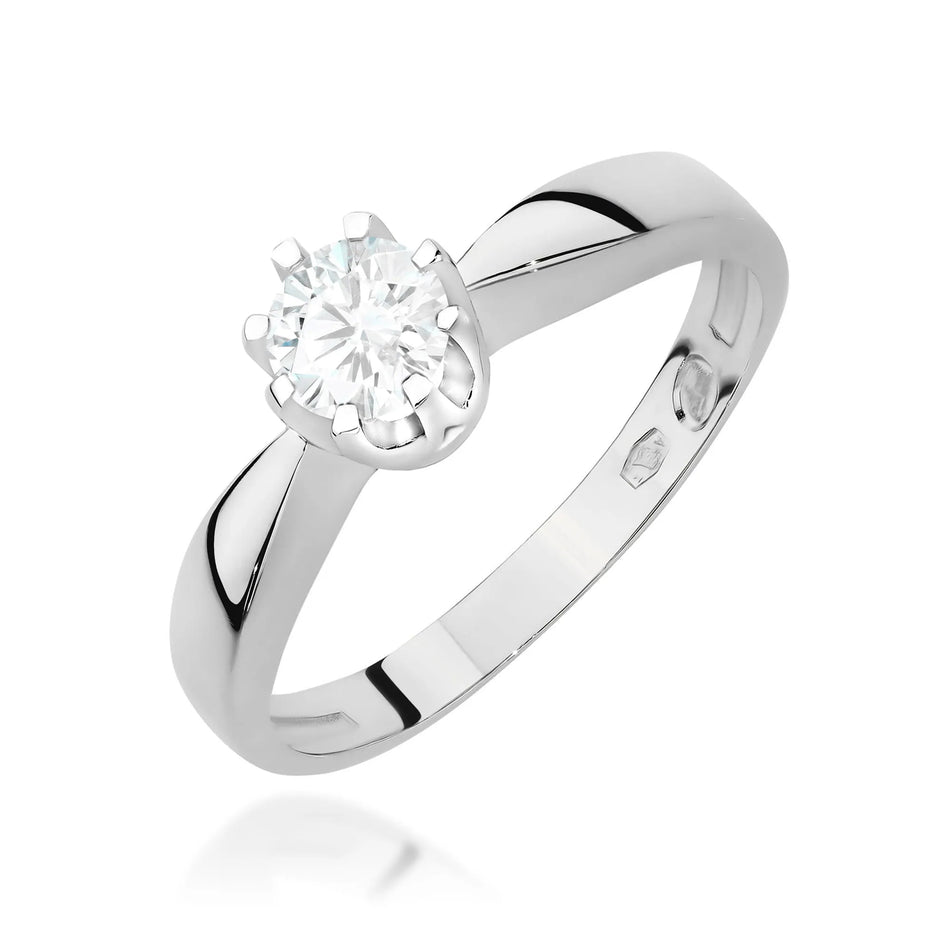 Goldring mit 0,30 ct Diamant