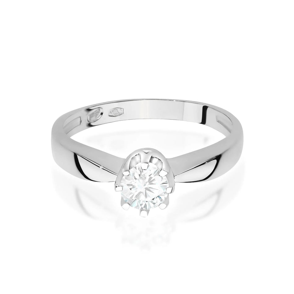 Goldring mit 0,30 ct Diamant