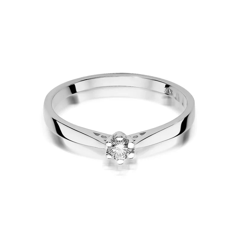 Goldring mit 0,08 ct Diamant