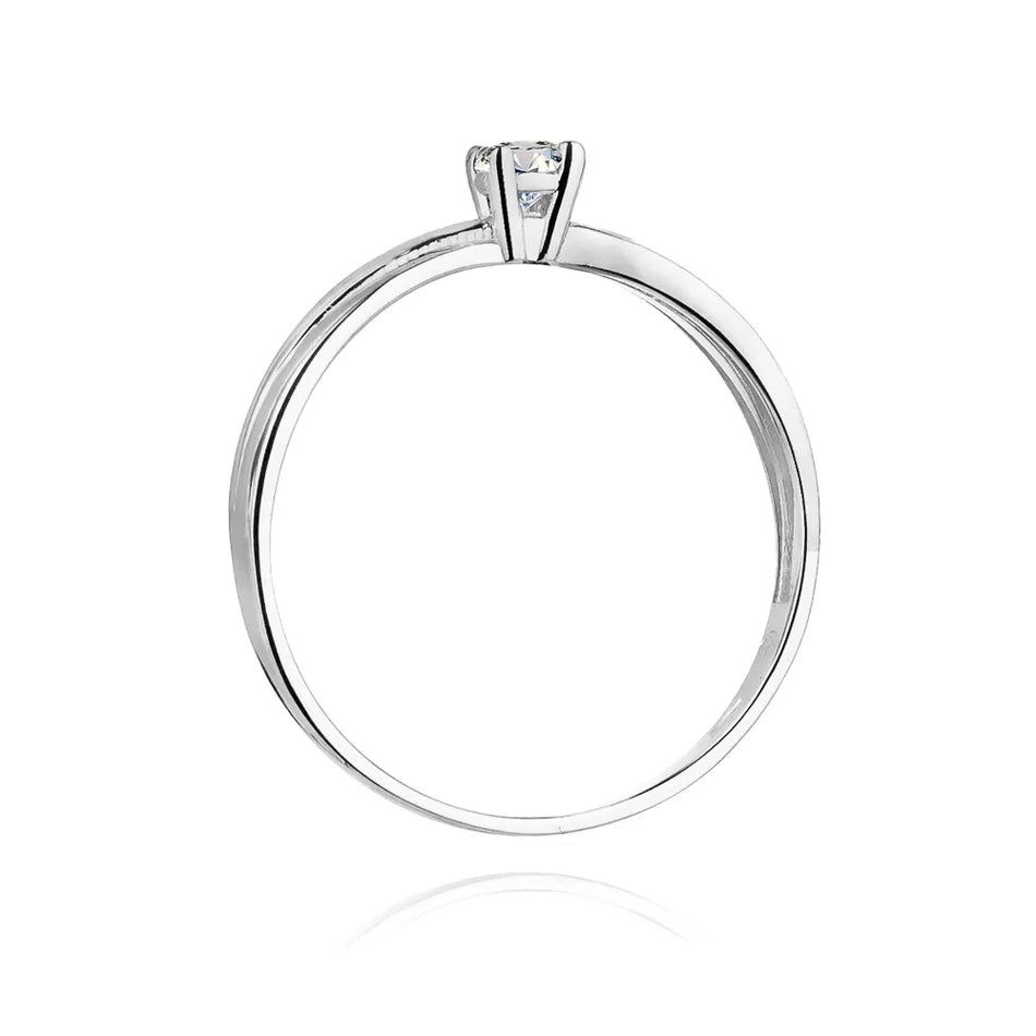 Goldring mit 0,10 ct Diamant
