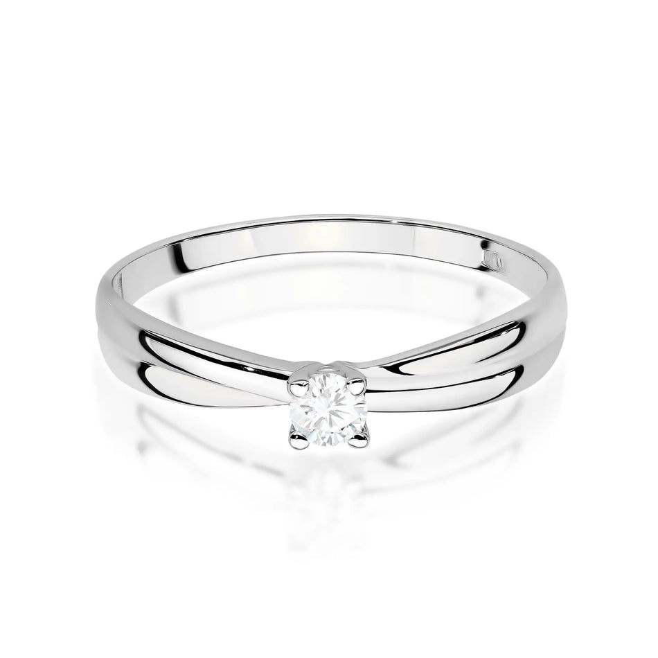 Goldring mit 0,10ct Labrodiamanten