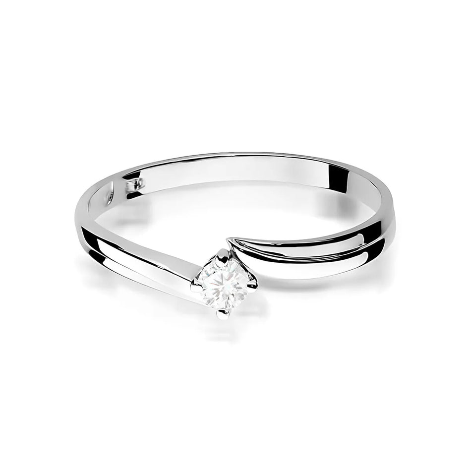 Goldring mit 0,10 ct Diamant