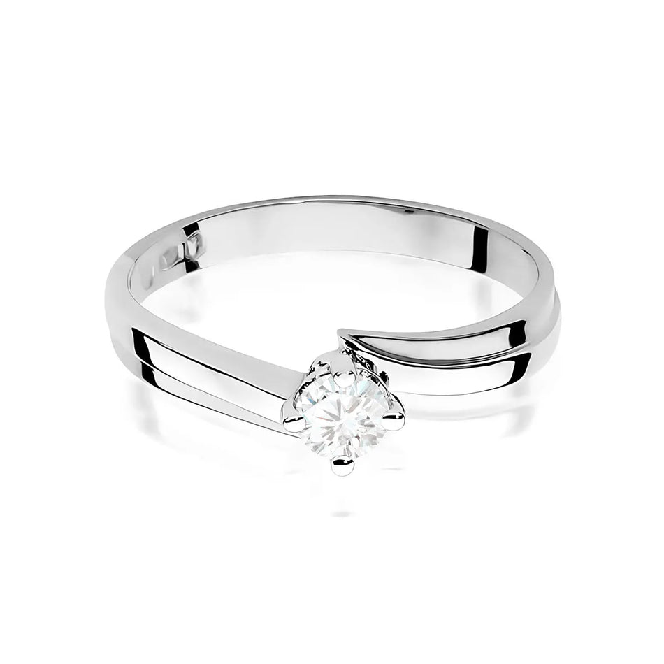 Goldring mit 0,25 ct Diamant