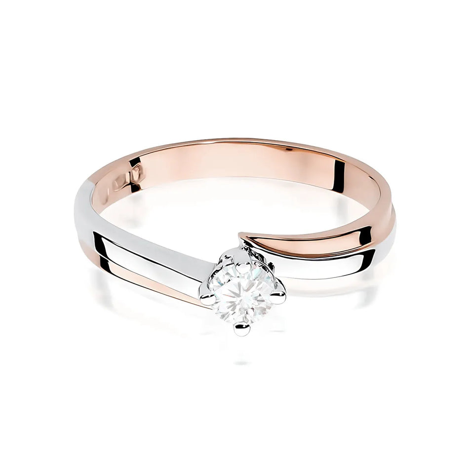 Goldring mit 0,25 ct Diamant