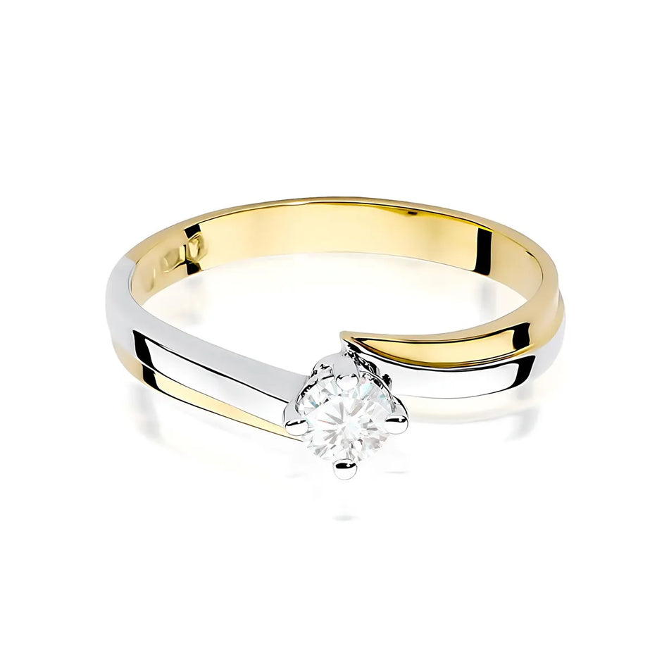 Goldring mit 0,25 ct Diamant