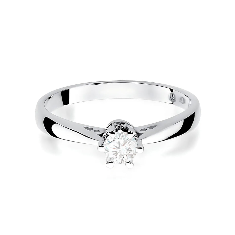 Goldring mit 0,25 ct Diamant