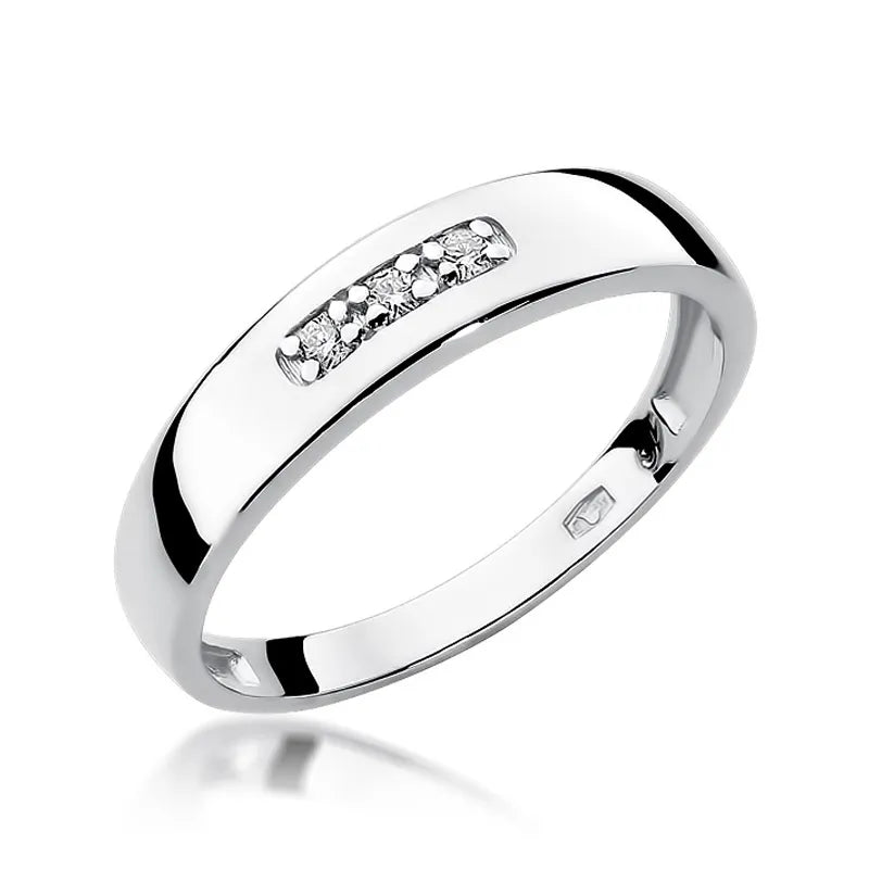 Goldring mit 0,044 ct Diamanten