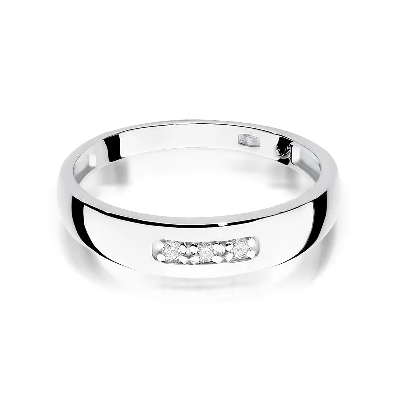 Goldring mit 0,044 ct Diamanten