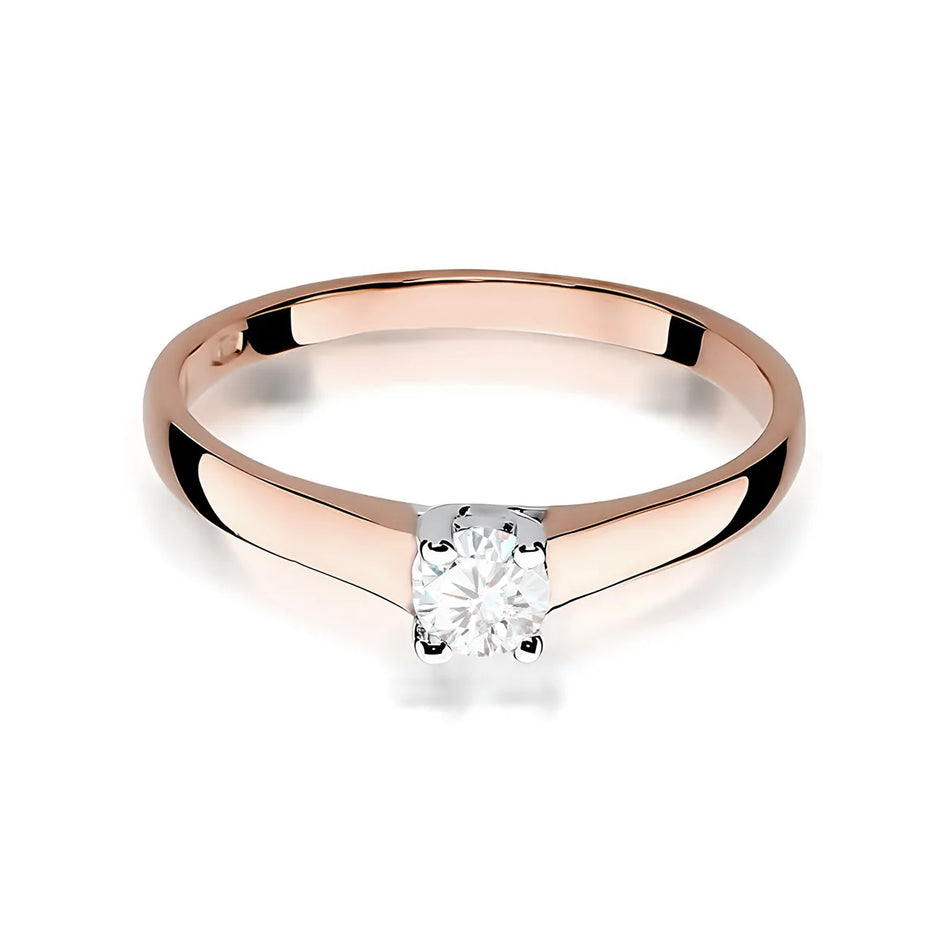 Goldring mit 0,20 ct Labrodiamanten