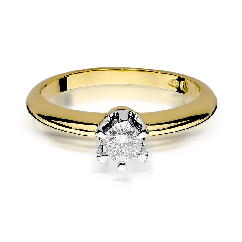 Gold Ring with 0.30ct Diamond
