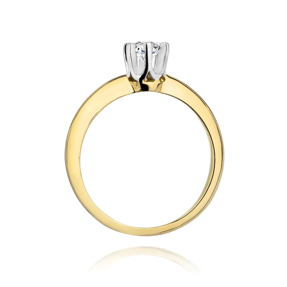Goldring mit 0,30 ct Diamant