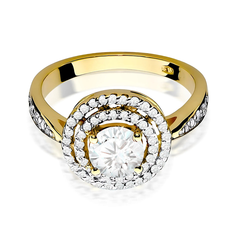 Ring mit Labordiamanten 0.75ct | 14K (585) Gelbgold