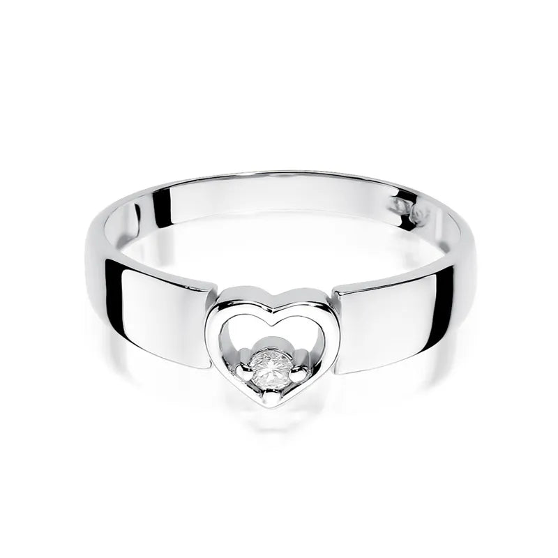 Goldring mit 0,04 ct Diamant