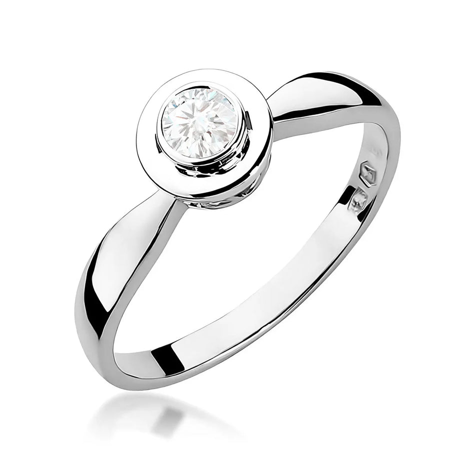 Goldring mit 0,25 ct Diamant