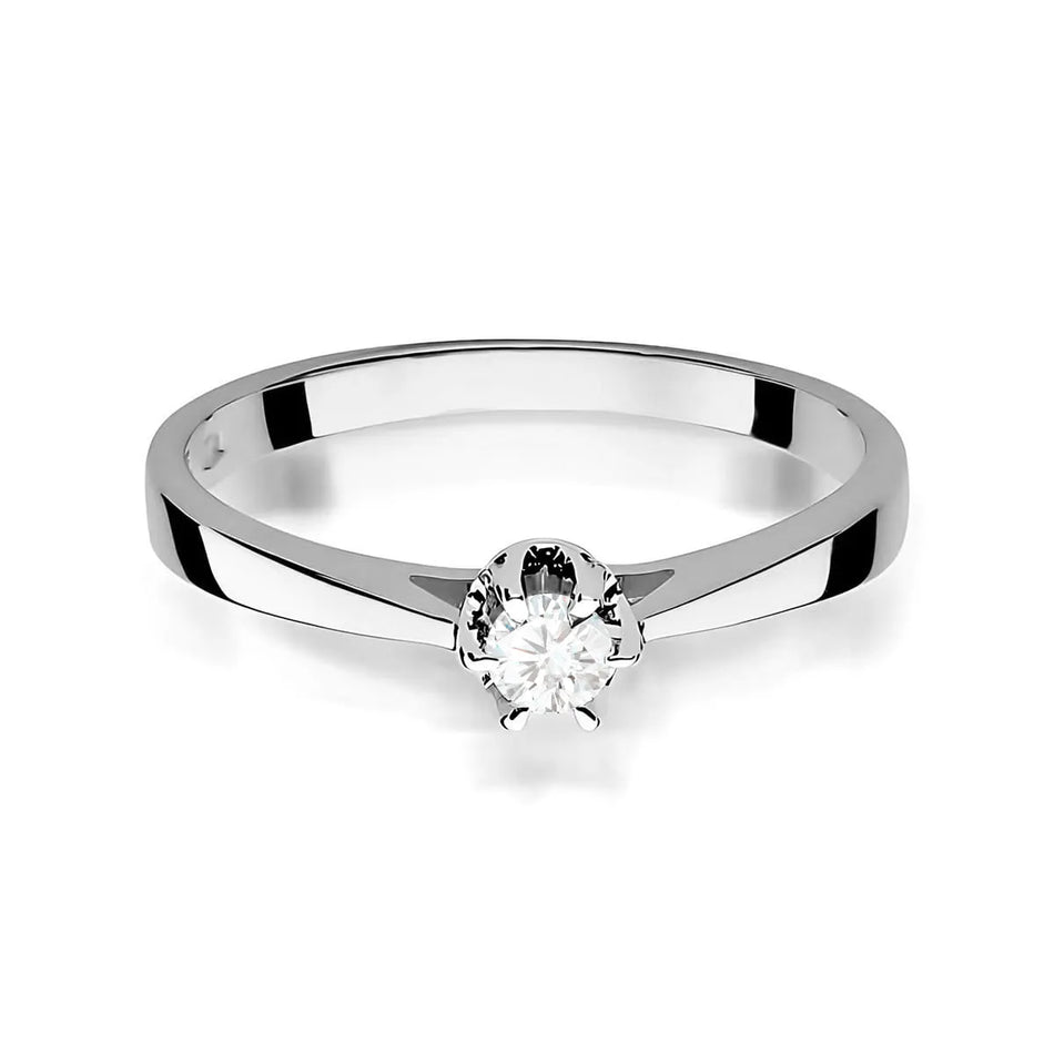 Goldring mit 0,15 ct Diamant