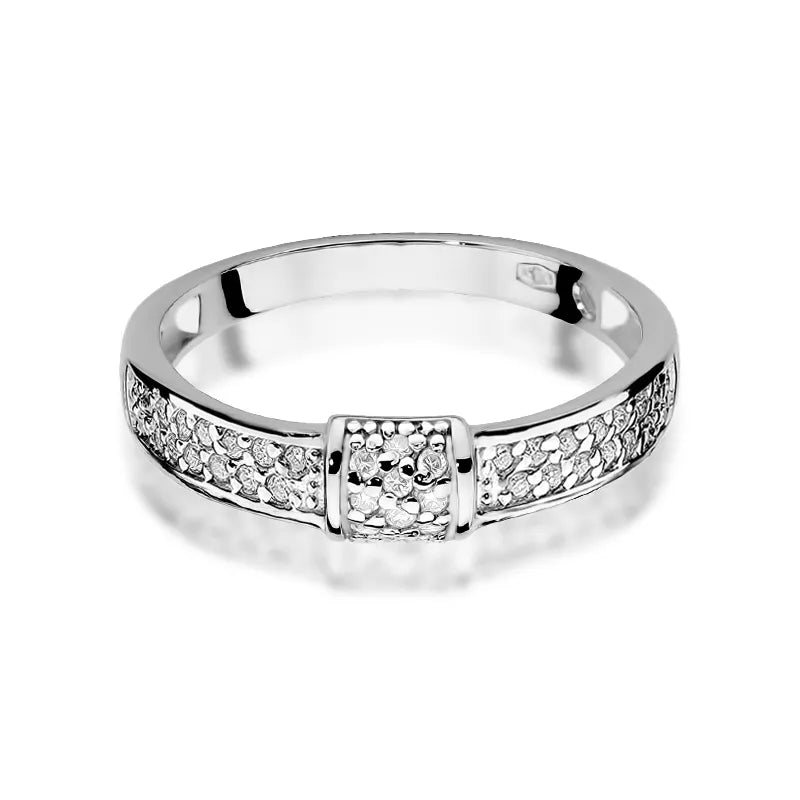 Goldring mit 0,19 ct Diamanten