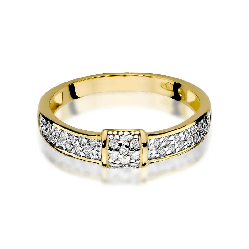 Gold Ring with  0.19ct Diamonds