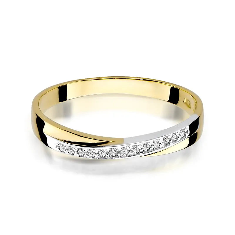 Gold Ring with 0.065ct Diamonds