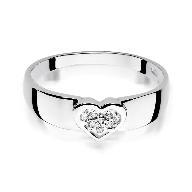 Goldring mit 0,04 ct Diamanten