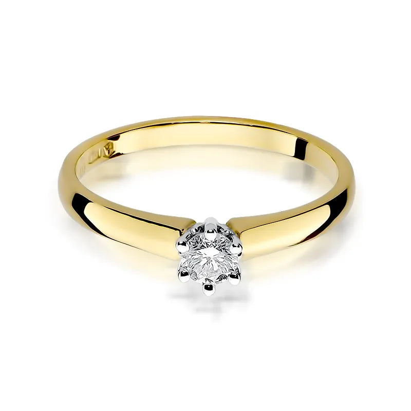 Gold Ring with 0.20ct Diamond