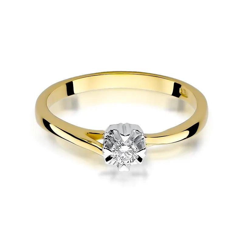 Gold Ring with 0.10ct Diamond