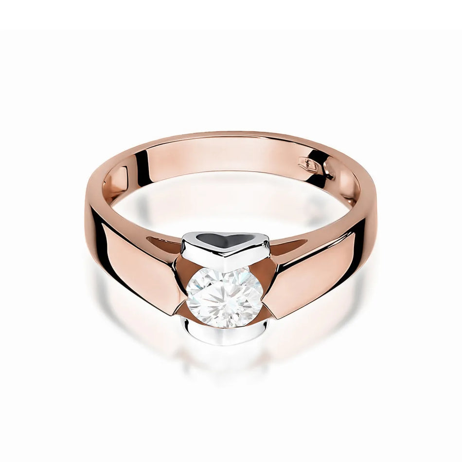 Goldring mit 0,50 ct Labrodiamanten