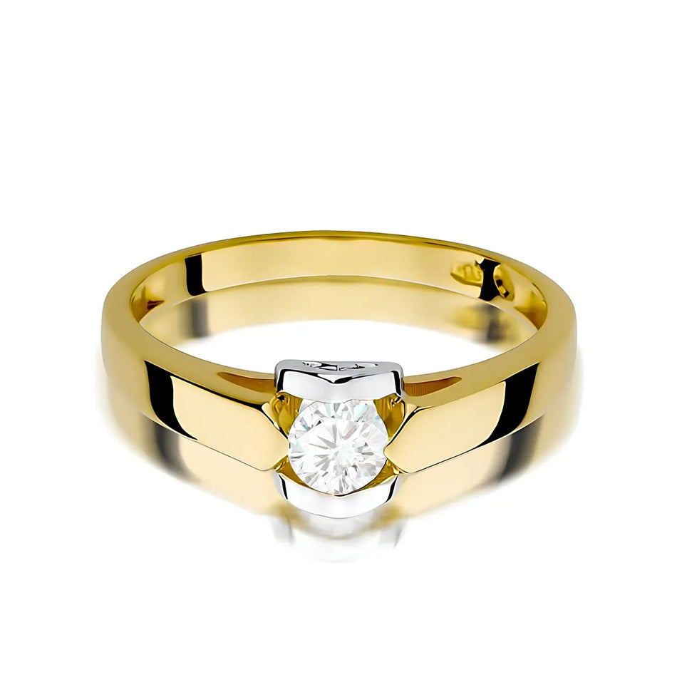 Goldring mit 0,30 ct Diamant