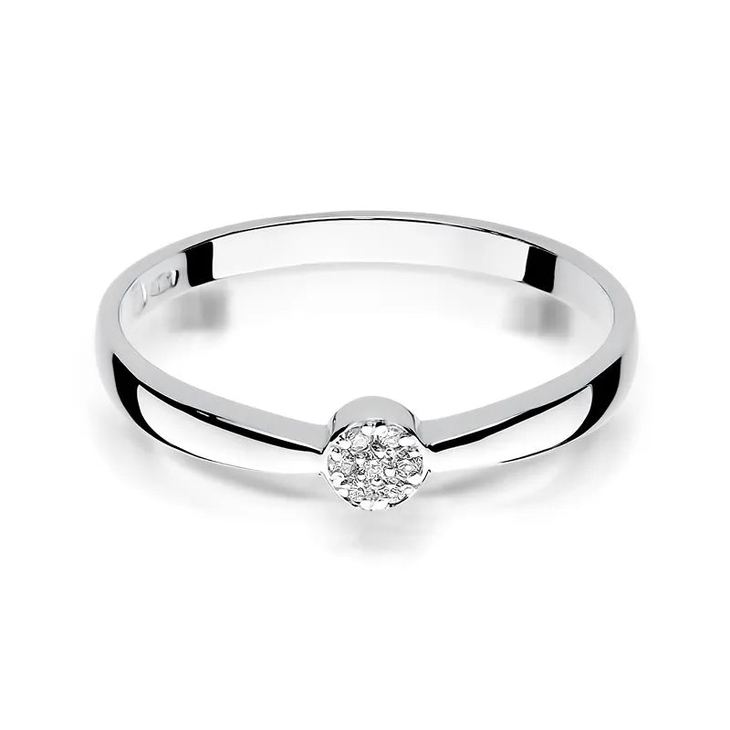 Goldring mit 0,035 ct Diamanten