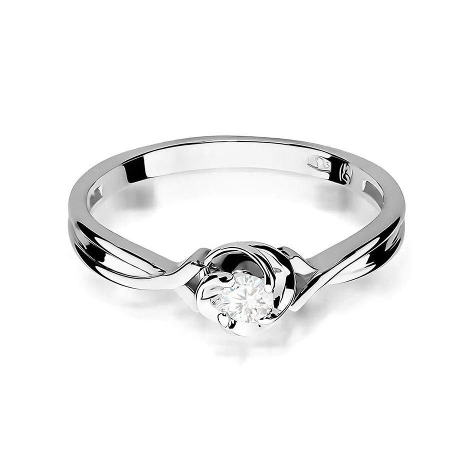 Goldring mit 0,10ct Labrodiamanten