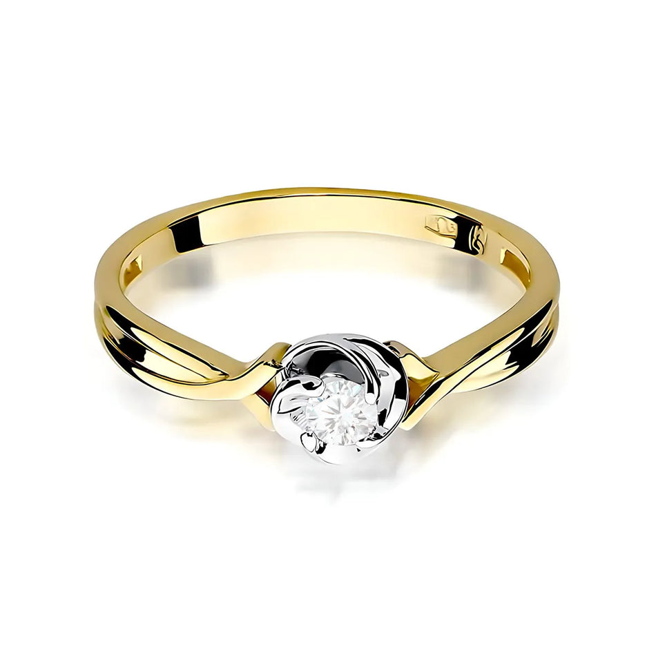Gold Ring with 0.10ct Diamond