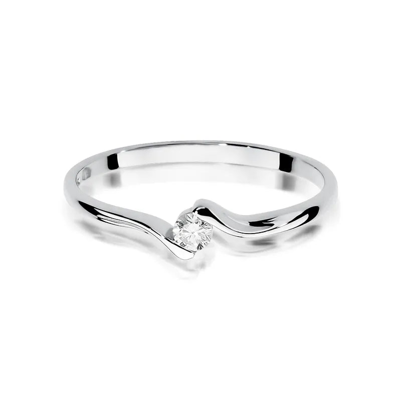 Gold Ring with 0.09ct Diamond