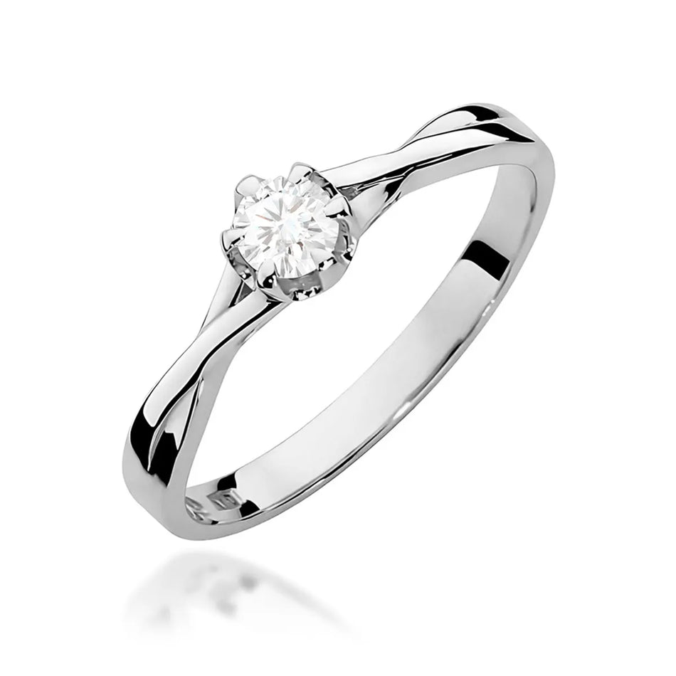 Goldring mit 0,20 ct Diamant